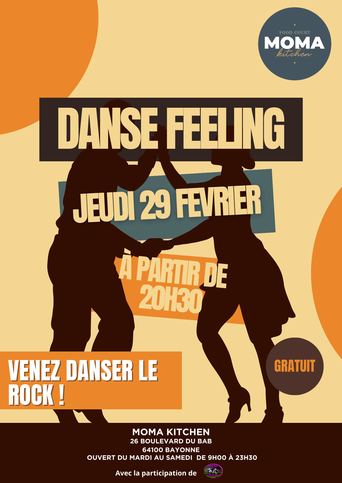 Venez danser le rock avec  » Danse Feeling » au MOMA Kitchen !