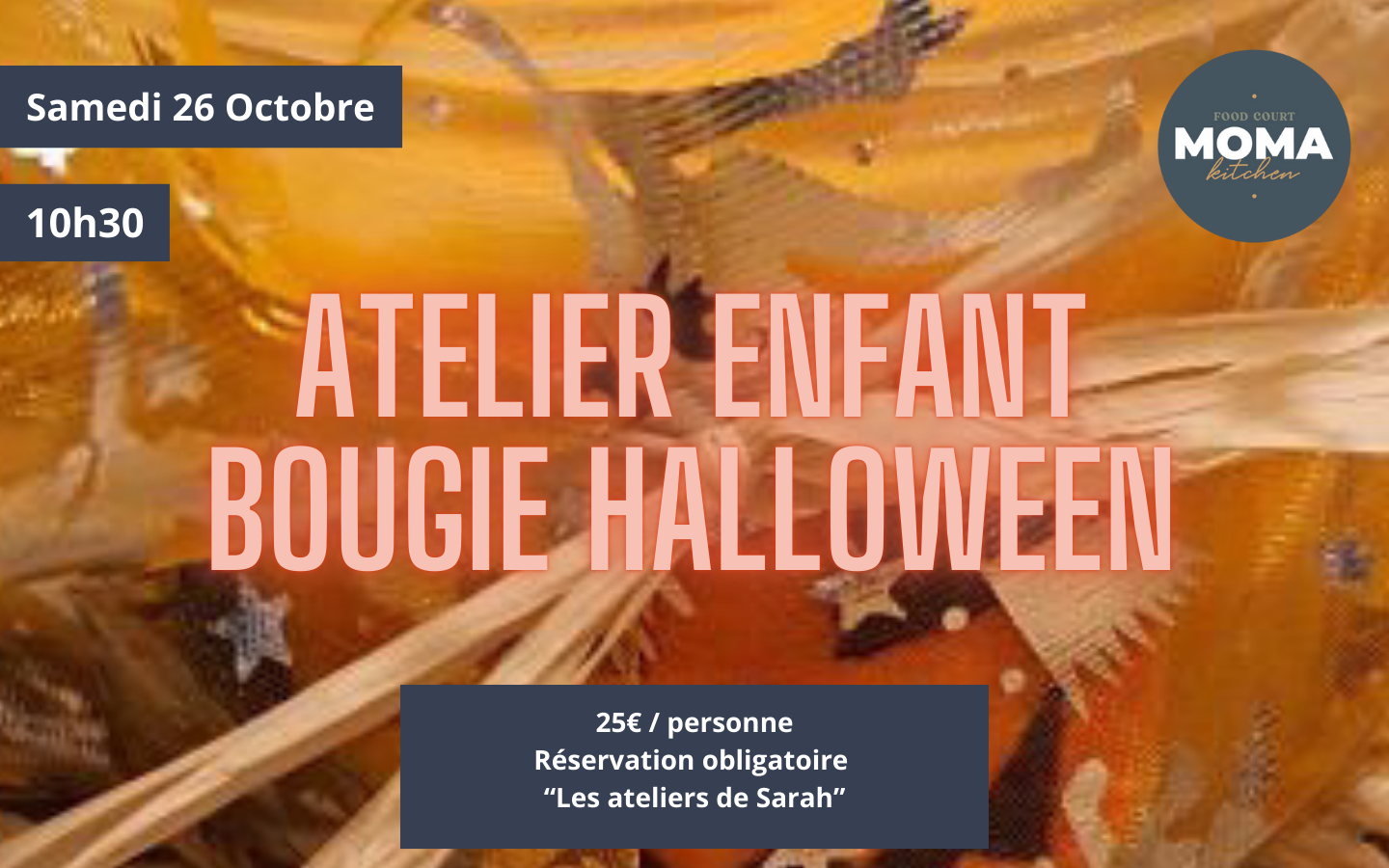 Atelier enfant bougie halloween