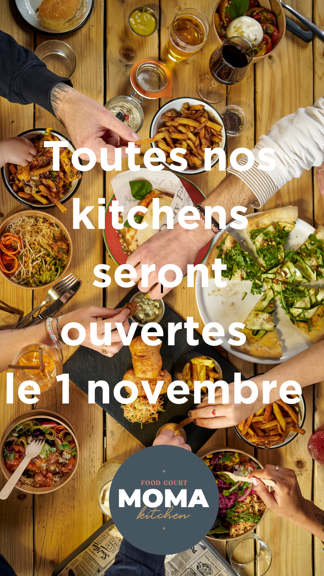 Nous sommes ouverts le 1er novembre