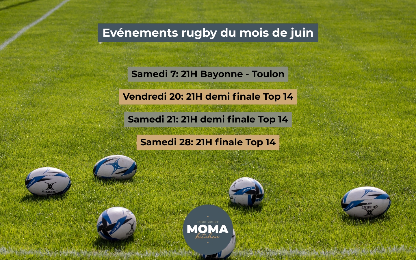 En juin, on plaque tout… sauf le rugby !